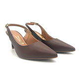 Vizzano 1185-700 Mid Heel Slingback in Cappuccino Napa