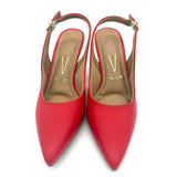 Vizzano 1185-700 Mid Heel Slingback in Ruby Red Napa
