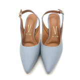 Vizzano 1185-700 Mid Heel Slingback in Sky Blue Napa