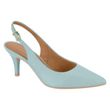 Vizzano 1185-700 Mid Heel Slingback in Sky Blue Napa