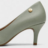 Vizzano 1185-702 Pointy Toe Pump in Sage Green Napa