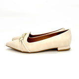 Vizzano 1206-1004 Pointy Toe Flat in Off White