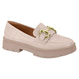 Vizzano 1422-101 Flat Loafer in Beige Croco