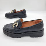 Vizzano 1422-101 Flat Loafer in Black Croco