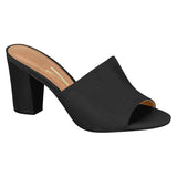Vizzano 6262-455 Block Heel Mule in Black