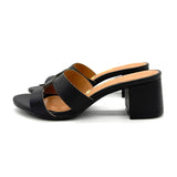 Vizzano 6291-1180 Block Heel Slip-on Sandal in Black