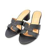 Vizzano 6291-1180 Block Heel Slip-on Sandal in Black