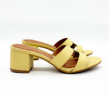 Vizzano 6291-1180 Block Heel Slip-on Sandal in Butter