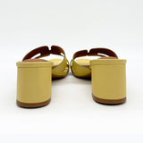 Vizzano 6291-1180 Block Heel Slip-on Sandal in Butter