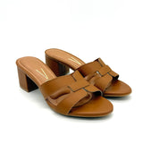 Vizzano 6291-1180 Block Heel Slip-on Sandal in Camel