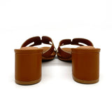 Vizzano 6291-1180 Block Heel Slip-on Sandal in Camel