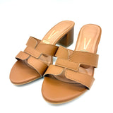 Vizzano 6291-1180 Block Heel Slip-on Sandal in Camel