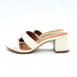 Vizzano 6291-1180 Block Heel Slip-on Sandal in Off White