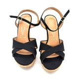 Vizzano 6292-280 High Heel Platform Sandal in Black Suede