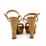 Vizzano 6292-280 High Heel Platform Sandal in Camel Suede