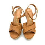 Vizzano 6292-280 High Heel Platform Sandal in Camel Suede