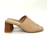 Vizzano 6530-100 Block Heel Mule in Beige