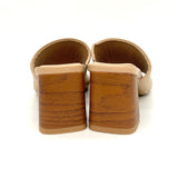 Vizzano 6530-100 Block Heel Mule in Beige
