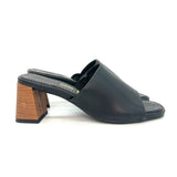 Vizzano 6530-100 Block Heel Mule in Black