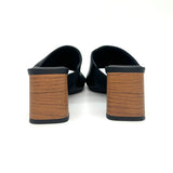 Vizzano 6530-100 Block Heel Mule in Black