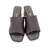 Vizzano 6530-100 Block Heel Mule in Cocoa