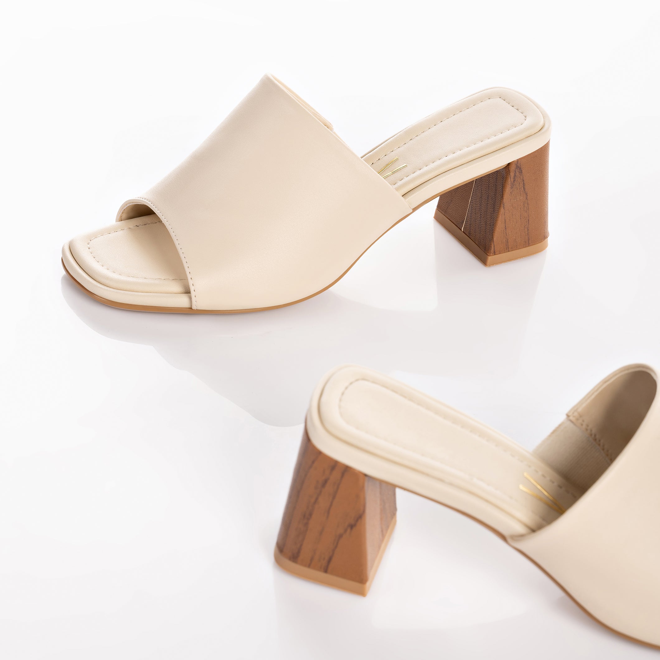 Vizzano 6530-100 Block Heel Mule in Cream – Charley Boutique