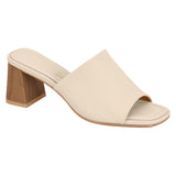 Vizzano 6530-100 Block Heel Mule in Cream