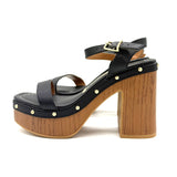 Vizzano 6541-200 Block Heel Platform Sandal in Black