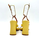 Vizzano 6550-102 Block Heel Sandal in Butter Napa