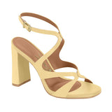 Vizzano 6550-102 Block Heel Sandal in Butter Napa