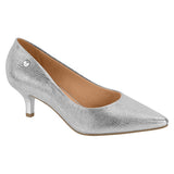 Vizzano 1122-1128 Kitten Heel Pointy Toe Pump in Silver