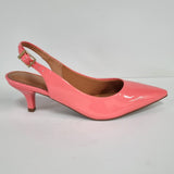 Vizzano 1122-806 Kitten Heel Slingback in Coral Patent