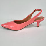 Vizzano 1122-806 Kitten Heel Slingback in Coral Patent