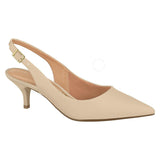 Vizzano 1122-806 Kitten Heel Slingback in Beige Napa