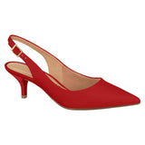 Vizzano 1122-806 Kitten Heel Slingback in Red Patent