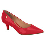 Vizzano 1122-828 Kitten Heel Pointy Toe Pump in Red Patent