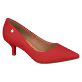 Vizzano 1122-828 Kitten Heel Pointy Toe Pump in Red Napa