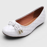 Vizzano 1155-161 Round Toe Flat in White