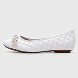 Vizzano 1155-161 Round Toe Flat in White