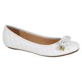 Vizzano 1155-161 Round Toe Flat in White
