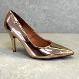 Vizzano 1184-1101 Pointy Toe Pump in Metallic Rose Gold