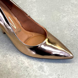 Vizzano 1184-1101 Pointy Toe Pump in Metallic Rose Gold