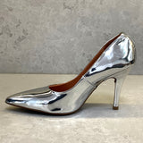 Vizzano 1184-1101 Pointy Toe Pump in Metallic Silver