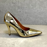 Vizzano 1184-1101 Pointy Toe Pump in Metallic Gold