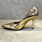 Vizzano 1184-1101 Pointy Toe Pump in Metallic Gold