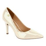 Vizzano 1184-1101 Pointy Toe Pump in Cream Patent