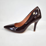 Vizzano 1184-1101 Pointy Toe Pump in Cocoa Patent