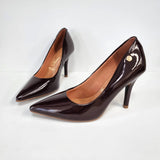 Vizzano 1184-1101 Pointy Toe Pump in Cocoa Patent