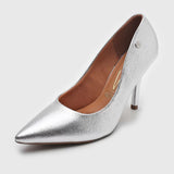 Vizzano 1184-1101 Pointy Toe Pump in Silver