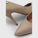 Vizzano 1184-1101 Pointy Toe Pump in Holographic Gold